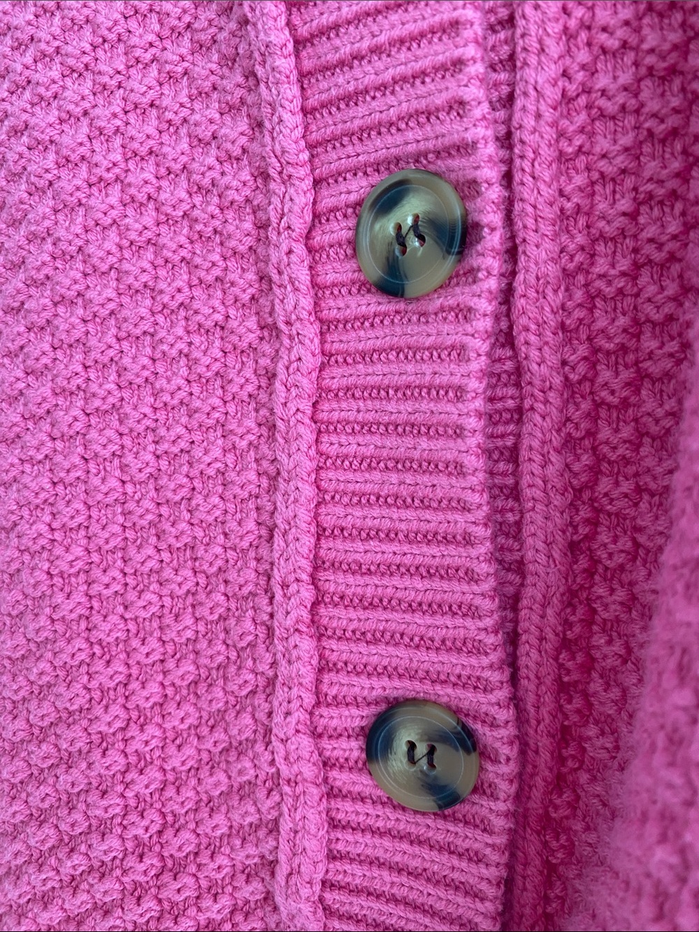 Free People Lila Knit Cardigan Cotton Blend Plumdrop (Dark Bubblegum Pink) Size - Picture 4 of 9